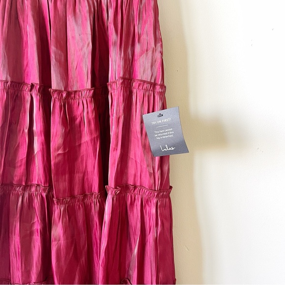 Lulu's Red Midi Dress - Picture 7 of 9